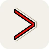Angle Right Vector Icon Design