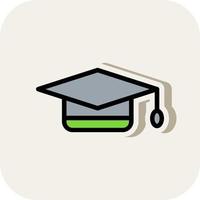 Graduation Cap Vector Icon Design