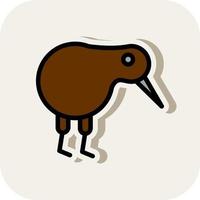 Kiwi Bird Vector Icon Design