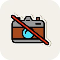 Camera off Vector Icon Design