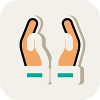 Hand Holding Vector Icon Design