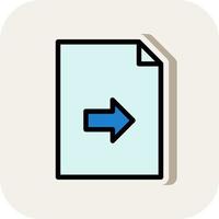 File Export Vector Icon Design