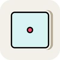 Dice One Vector Icon Design