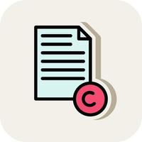 Copyright Vector Icon Design