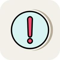 Exclamation Circle Vector Icon Design