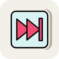 Fast Forward Vector Icon Design