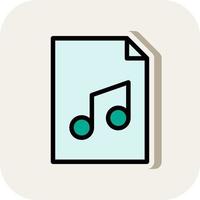 File Audio Vector Icon Design