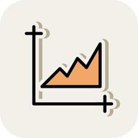 Chart Area Vector Icon Design