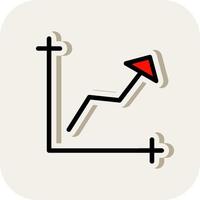 Chart Line Vector Icon Design