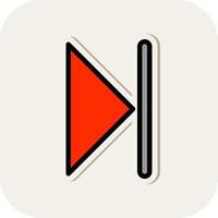 Skip Vector Icon Design