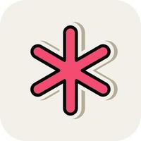 Asterisk Vector Icon Design