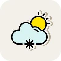 Cloud Meatball Vector Icon Design