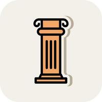 Columns Vector Icon Design