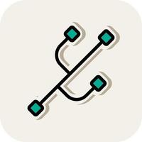Code Branch Vector Icon Design