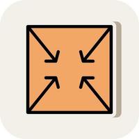 Compress Arrows Alt Vector Icon Design