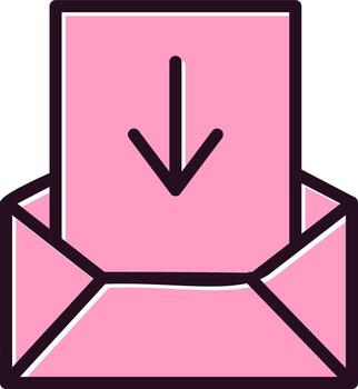 icono de vector de bandeja de entrada