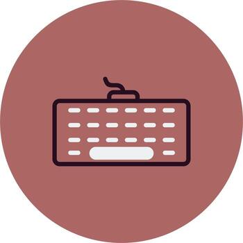 icono de vector de teclado de computadora