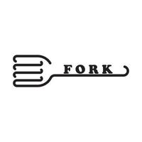 fork icon vector