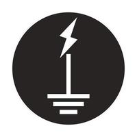 lightning ground icon vector