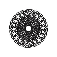 Circle radial motif icon vector