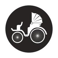 Carriage icon vector