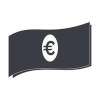 icono de moneda euro vector