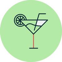 icono de vector de coctel