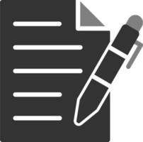 Pen And Paper Vector Icon