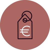 Euro Tag Vector Icon