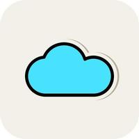 diseño de icono de vector de nube