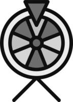 icono de vector de rueda de la fortuna