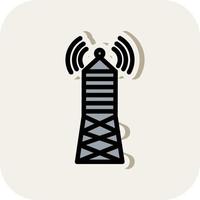 Broadcast Tower Vector Icon Design