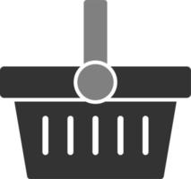 icono de vector de cesta de compras