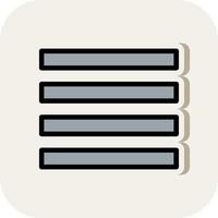 Align Justify Vector Icon Design