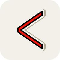 Angle Left Vector Icon Design