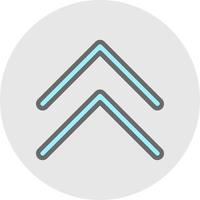 Chevrons Up Vector Icon Design