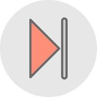 Skip Vector Icon Design