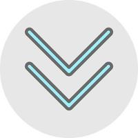 Chevrons Down Vector Icon Design