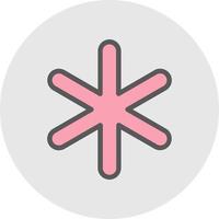 Asterisk Vector Icon Design