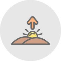 Sunrise Vector Icon Design