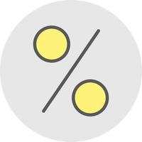 diseño de icono de vector de porcentaje