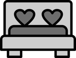 icono de vector de cama