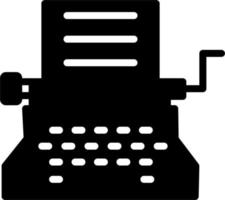 Typewriter Vector Icon