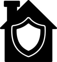 icono de vector de protección del hogar