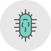 diseño de icono de vector de bacterias