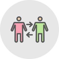 People Arrows Vector Icon Design