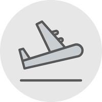 Plane Departure Vector Icon Design