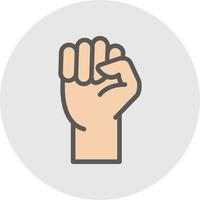 Fist Raised Vector Icon Design