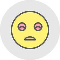 Frown Vector Icon Design