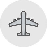 diseño de icono de vector de avión